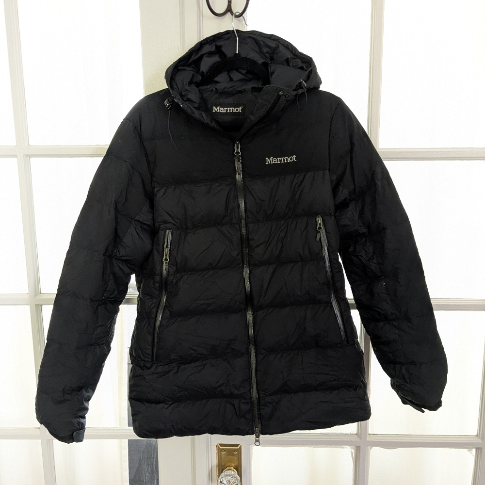 Marmot 650-Fill Down Hooded Puffer Jacket